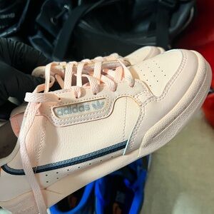 Adidas Pink Leather Sneakers